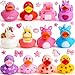 Yomwet Rubber Ducks Toy Duckies for Girls12Pack Ducking Pink Rubber Duck in Bulk Ducks for Unicorn Ducks Baby Bath Toys Birthday Party Stocking Stuffers Classroom Gift Valentines Ducks - Image 2