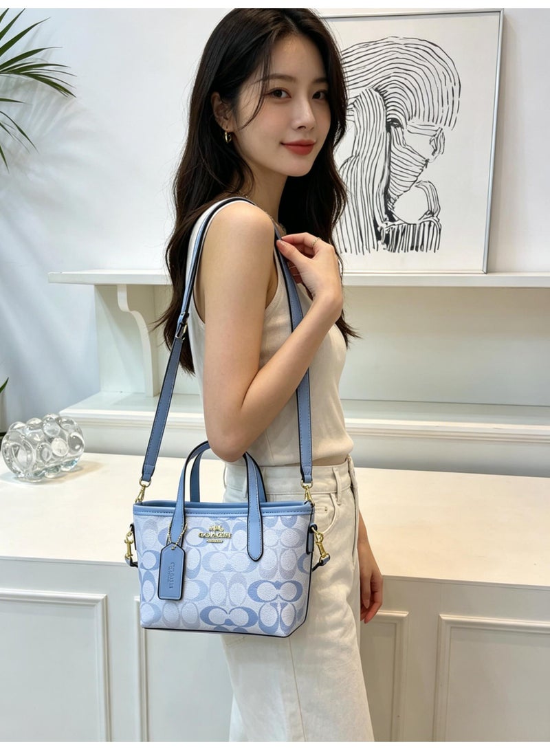 coachoutlet Monogram Mini Tote Bag with Shoulder Strap Small camera bag - Image 3
