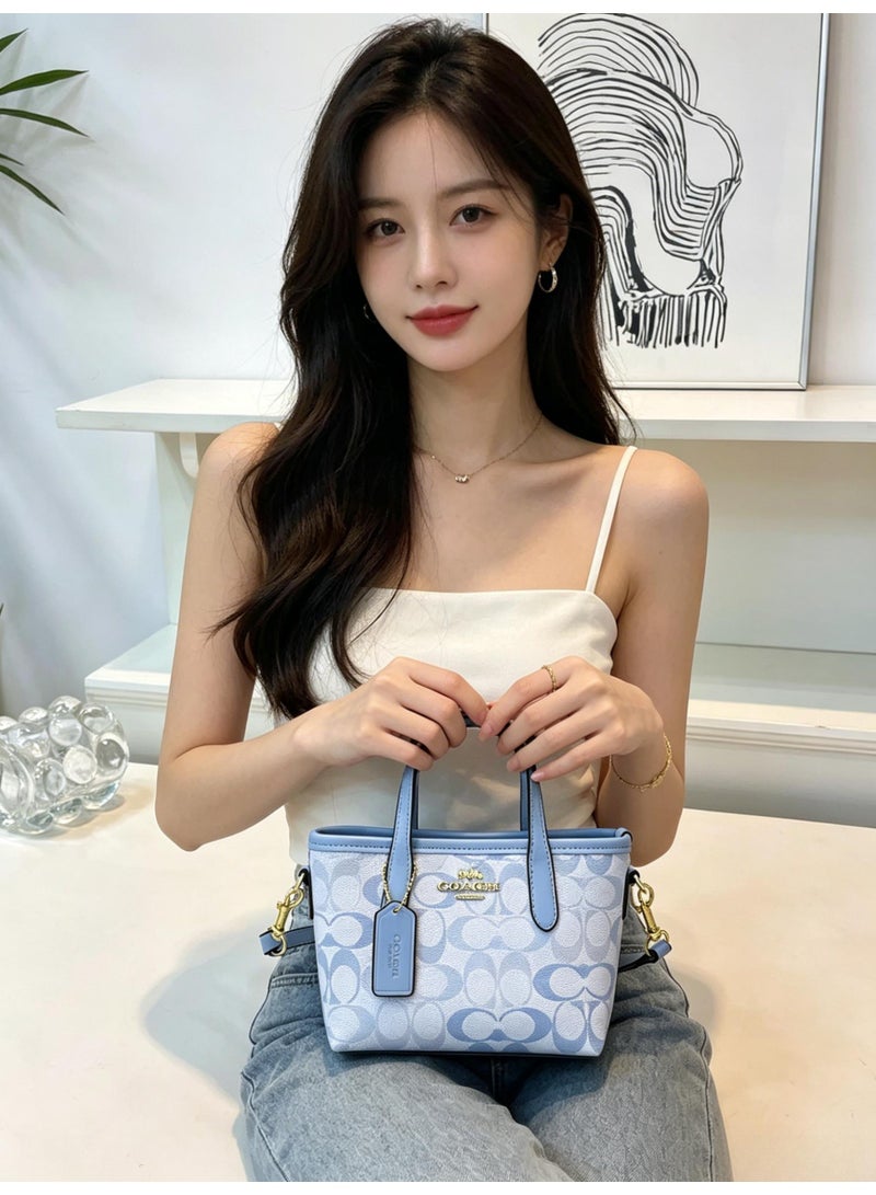 coachoutlet Monogram Mini Tote Bag with Shoulder Strap Small camera bag - Image 2