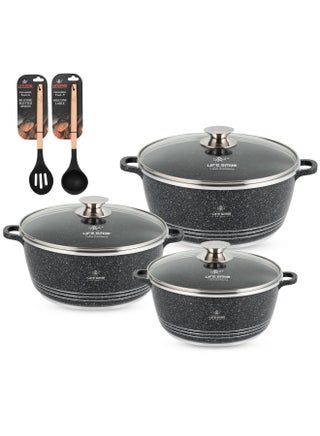 Cookware Set 8 pieces - Pots set Induction Bottom, Granite Non Stick Coating 100% PFOA FREE, Die Cast Cooking Set include Casseroles And Kitchen Utensils - pzsku/Z055E42EBA1323933CA85Z/45/_/1739789544/37430a3e-8c56-469c-82a4-cf0e67dc8be6