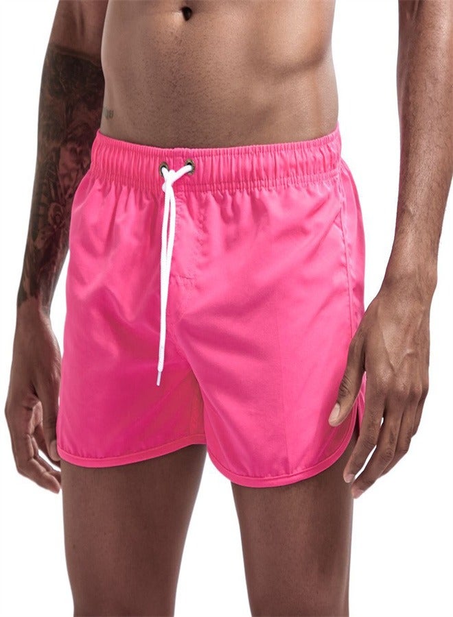 Loquat Beach Men's And Women's Quick Drying Sports And Fitness Summer Shorts Rose red,  - Image 1