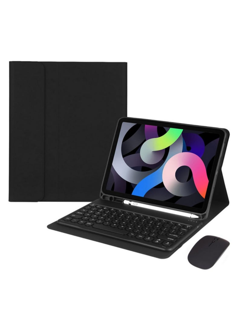 Keyboard Case for Samsung Galaxy Tab S9 FE 11inch 2023 SM-X510/SM-X516 Magnetic Detachable Keyboard with Pencil Holder and Bluetooth Mouse black - Image 1