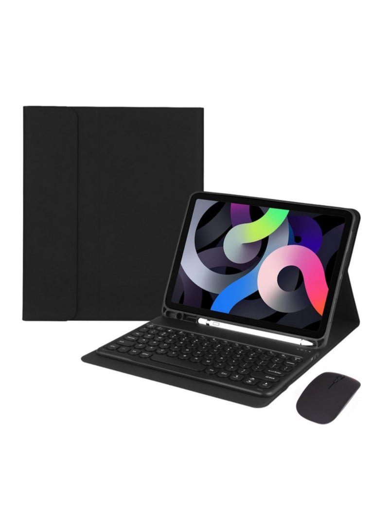 Keyboard Case for Samsung Galaxy Tab S9 FE 11inch 2023 SM-X510/SM-X516 Magnetic Detachable Keyboard with Pencil Holder and Bluetooth Mouse black - Image 2
