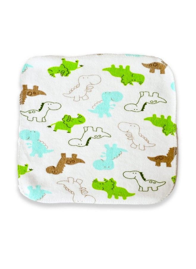 The Little Lookers 100% Hosiery Cotton Reusable Extra Soft Face Towels Washcloth For New Born Babies Print May Vary (Multicolor Pack Of 16)  - Image 3