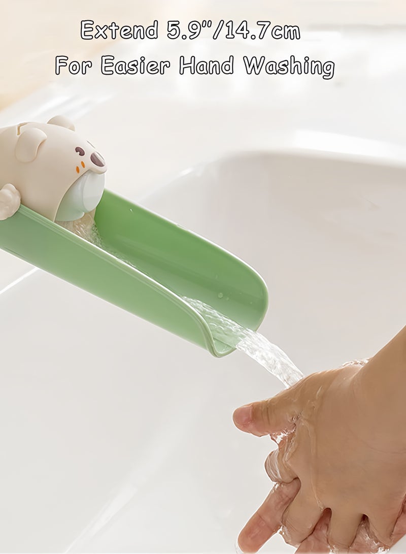 Faucet Extender for Sink Easy Use Sink Faucet Extenders for Toddlers,Kids Hand Washing Faucet Extension for Bathroom Sink,Kitchen,Green*2 - Image 3