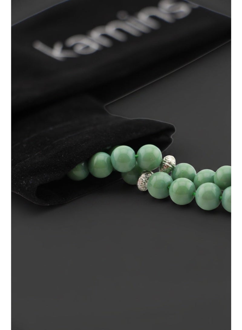 Kamins Collection Green Creamy / Agate / Prayer Bead - Image 2