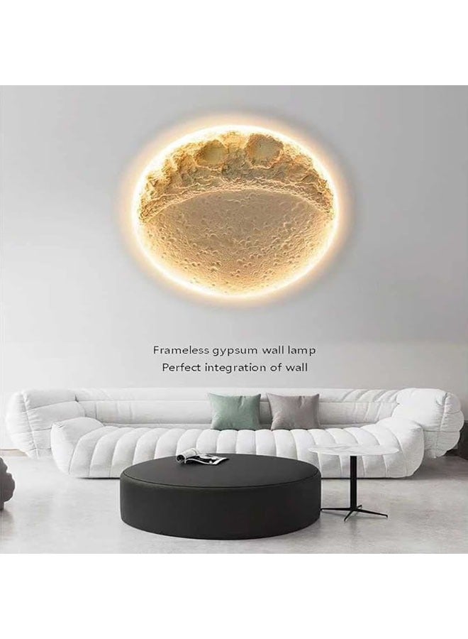 عام ضوء الجدار الفني المدمج القمري 3D الحديث للإضاءة الديكورية الإبداعية للحمام، غرفة المعيشة، الغرفة، الدرج، الممر، مصباح جداري (300×300×50 ملم). - Image 5