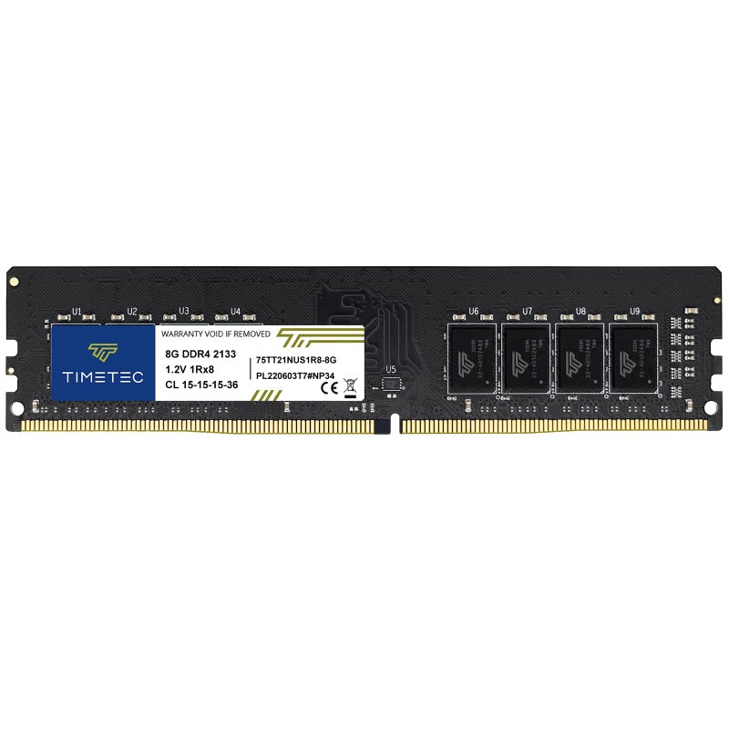 Timetec 8GB DDR4 2133MHz PC42133P PC417000 UDIMM Desktop RAM 288Pin 12V CL15 NonECC Unbuffered DIMM Memory Module Upgrade - Image 2