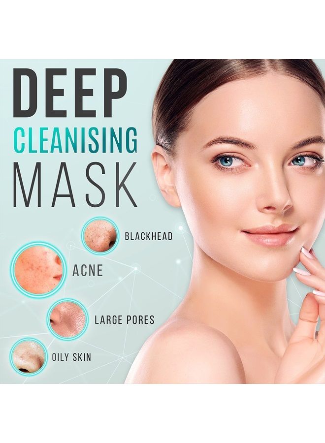 SUNATORIA Activated Charcoal Peel Off Mask for Blackhead Removal All Skin Types - Deep Cleansing Black Face Mask with Brush - Image 2