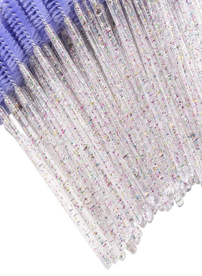 بي تي واي ام اس فرشاة رموش للاستخدام مرة واحدة من BTYMS، 100 قطعة، فرشاة ماسكارا، فرشاة حواجب، فرشاة تطبيق الرموش، فرشاة ماسكارا لتركيب الرموش - بنفسجي - Image 5