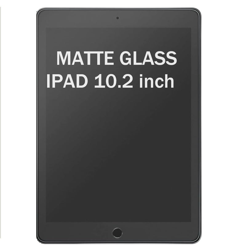 TECHSHIELD Tempered Glass Matte Screen Protector Compatible For Ipad 7Th/ 8Th/9Th Generation (10.2 Inches, 2021/2020/2019 Release) Transparent - Image 1