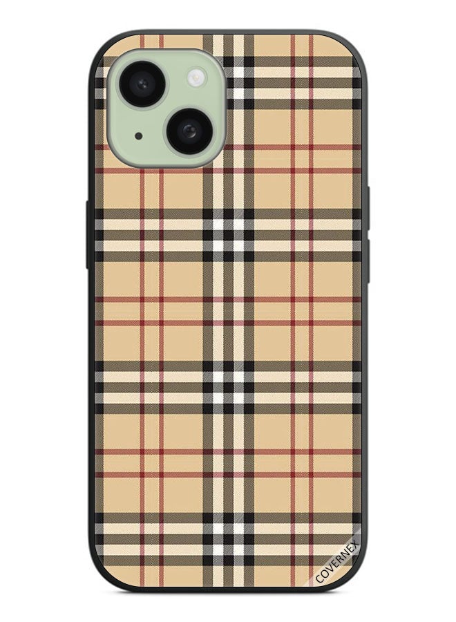 Covernex Protective Case Cover For Apple iPhone 15 Stripes On Cloth Pattern - Image 1