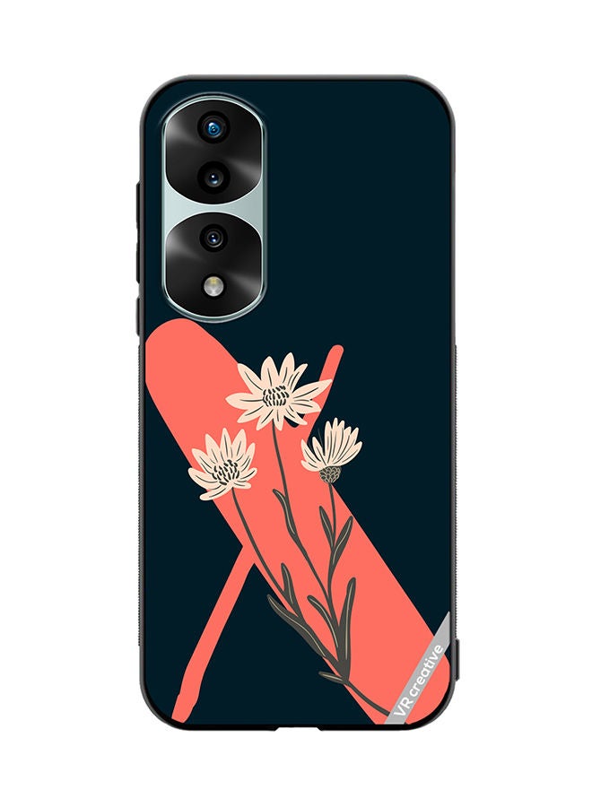 VR CREATIVE Protective Case Cover For Honor 70 Pro Alphabet X Design Multicolour - Image 1