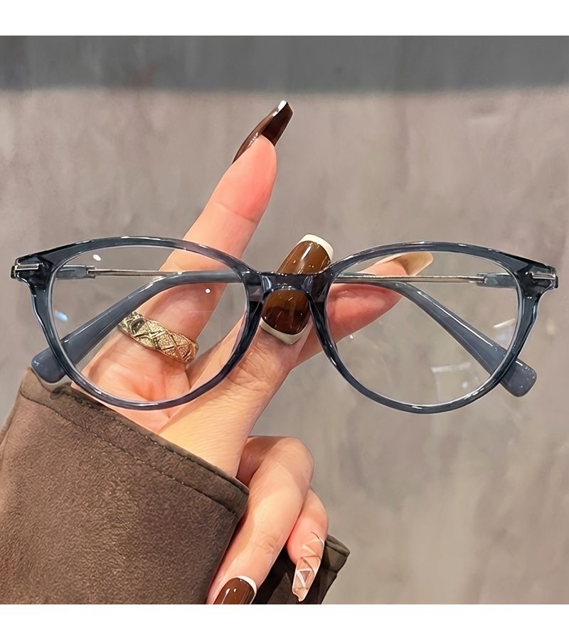 Women's Cat Eye Reading Glasses Skin Brightening Cool Tea Color 2.0 Magnification High Definition Lenses For Daily Wear - Image 5