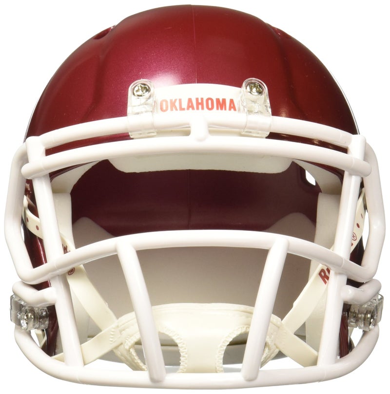 Riddell خوذة ريديل NCAA أوكلاهوما سونرز المصغرة بسرعة، 7.5" × 6.5" - Image 3