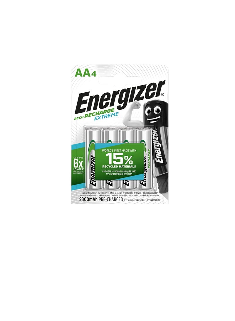 إنرجايزر بطاريات إنرجايزر إكستريم AA قابلة لإعادة الشحن NH15 BP4 - Image 3