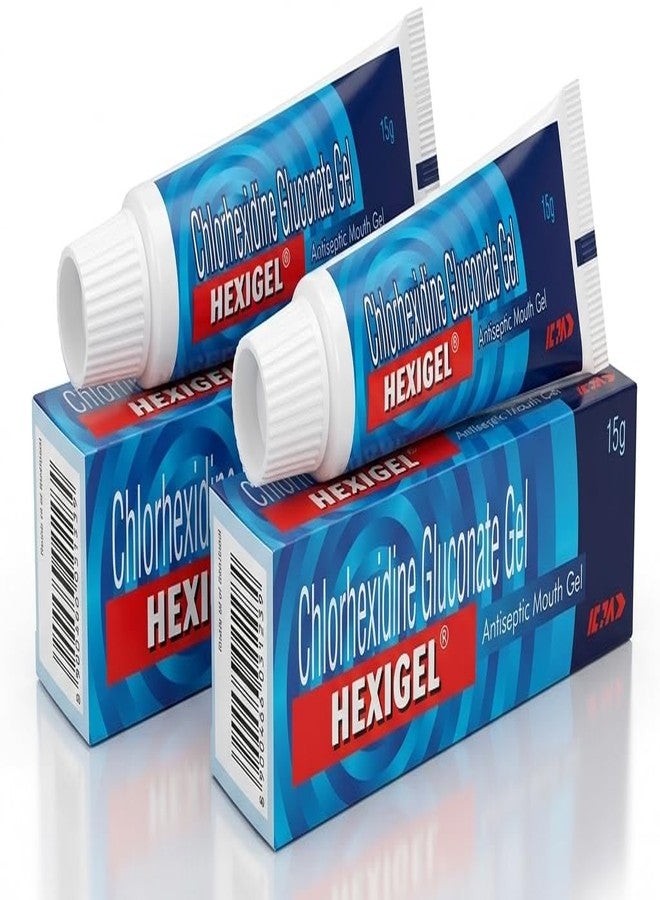 ICPA HexiGel for Mouth Ulcers 15g, Multipurpose Oral Treatment Gel,Gum Care Gel with No Side Effects, Mouth ulcer treatment | (Pack of 2) - Image 1