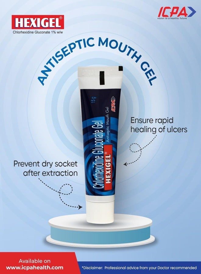 ICPA HexiGel for Mouth Ulcers 15g, Multipurpose Oral Treatment Gel,Gum Care Gel with No Side Effects, Mouth ulcer treatment | (Pack of 2) - Image 4