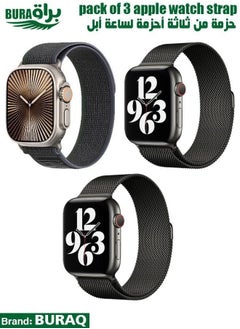 Apple Watch Band Strap For Apple Watch Ultra 2/Ultra 49mm, Series 10 46mm, 9/8/7 45mm, SE2/SE/6/5/4 44mm, 3/2/1 42mm
