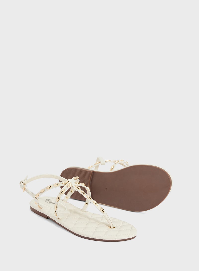 Ginger Studded Thong Sandal  - Image 3
