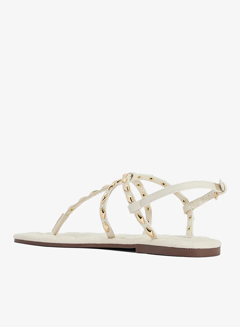 جينجر صندل ثونج مرصع