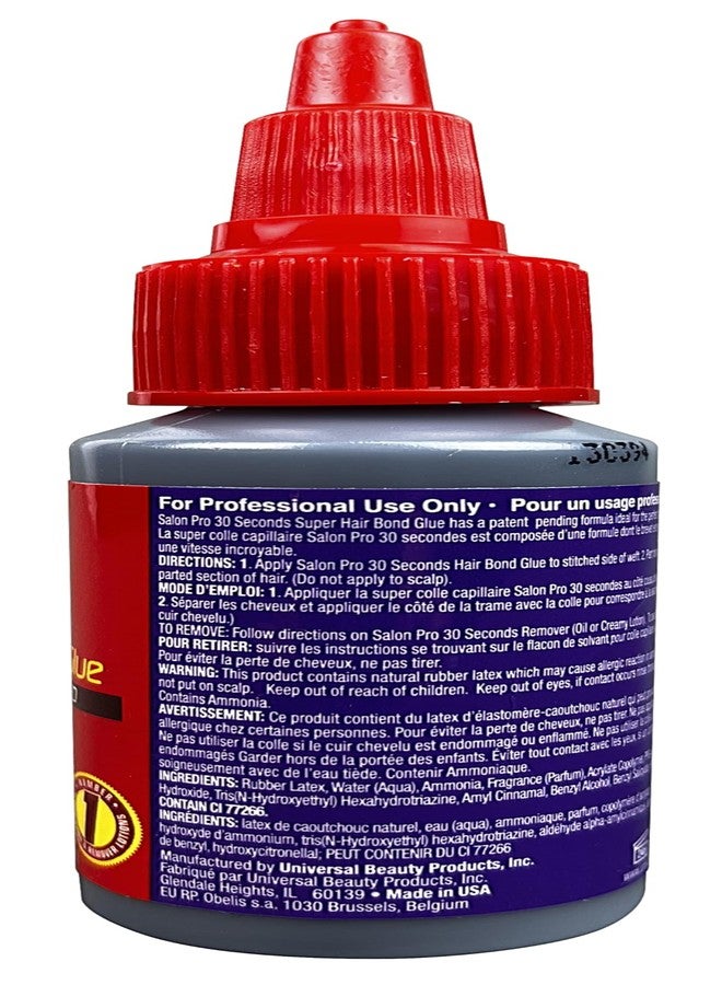 Salon Pro 30 SEC Super Hair Bond Glue Professional Speed 1.0 Fl Oz (Pack of 6) - Image 2
