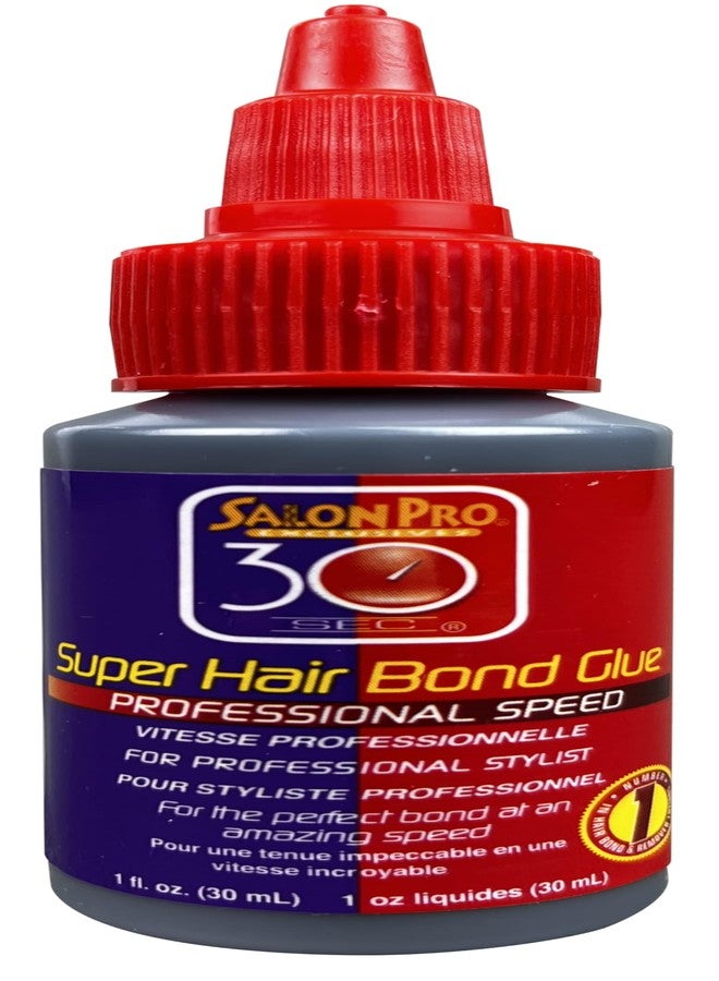Salon Pro 30 SEC Super Hair Bond Glue Professional Speed 1.0 Fl Oz (Pack of 6) - Image 1