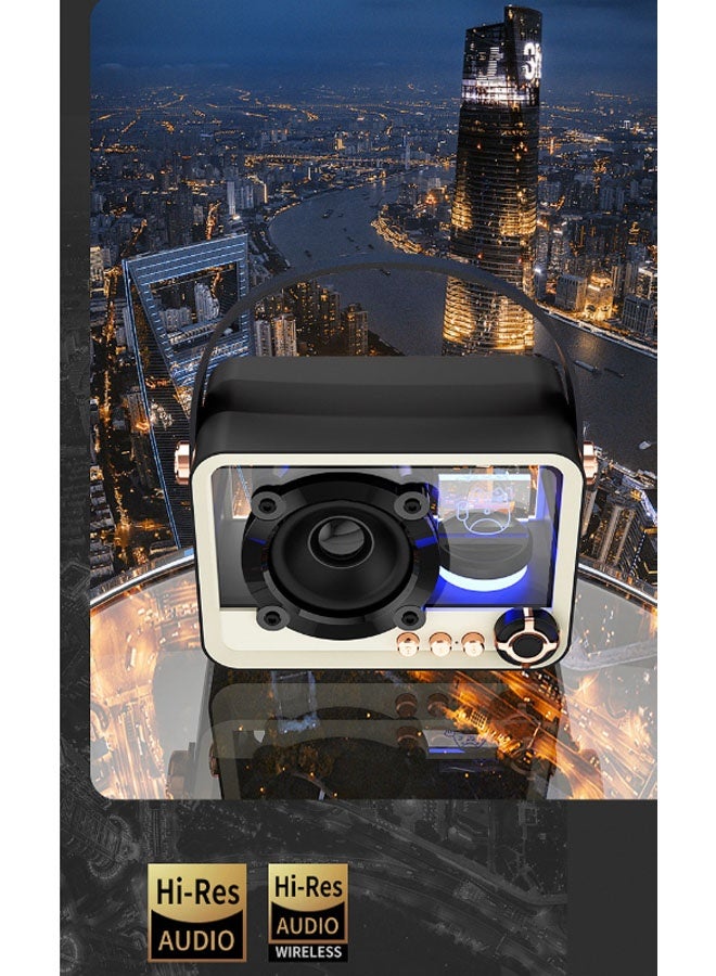 نيوترل مكبر صوت Bluetooth QD05 Creative Sleep يتميز بإضاءة RGB بسيطة وتصميم مدمج وسهل الحمل. استمتع بالموسيقى واستقبل المكالمات واستمع إلى راديو FM. مثالي لحفلات أعياد الميلاد وتناول الطعام خارج المنزل وفترات الاسترخاء والتأمل والمناسبات المماثلة. (أسود) - Image 5