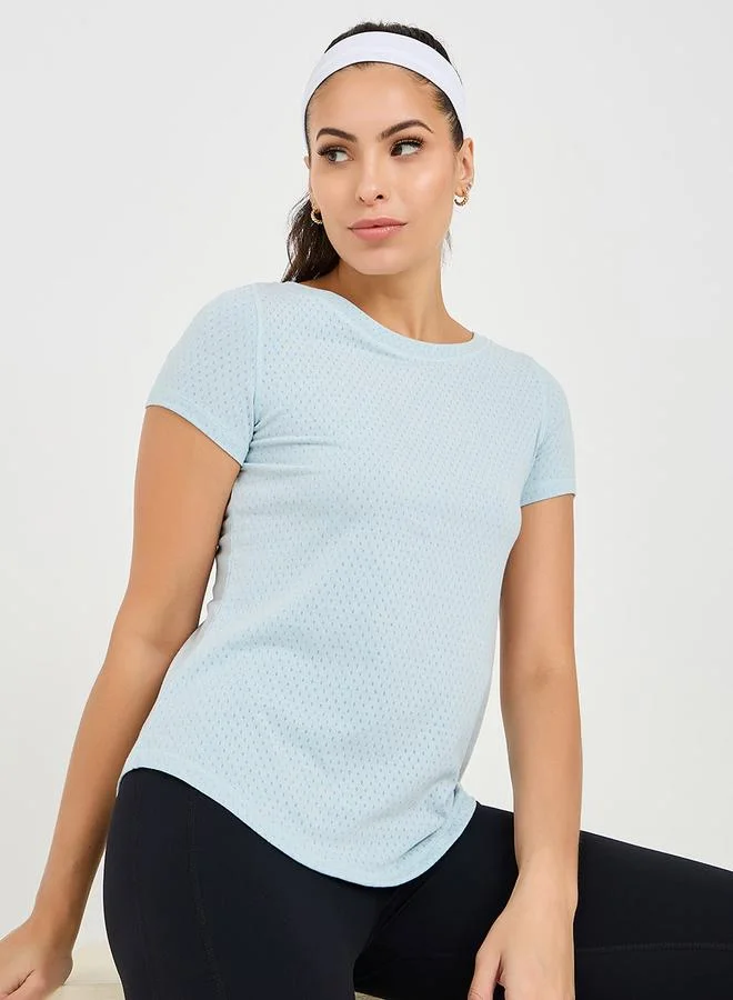 Styli Textured Over All Back String Hold Top