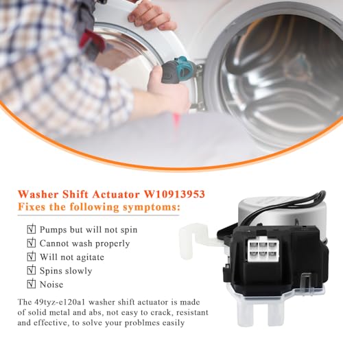 Blutoget UPGRADE W10913953 W10815026 Washer Shift Actuator by Blutoget - Compatible for Whirl-pool Ken-more Washing Machine - Replaces W11481722 W10913953 49tyz-e120a1 W10597177 AP6037270 W10815026 W10913953VP - Image 4