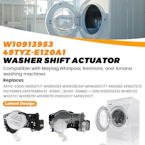 Blutoget UPGRADE W10913953 W10815026 Washer Shift Actuator by Blutoget - Compatible for Whirl-pool Ken-more Washing Machine - Replaces W11481722 W10913953 49tyz-e120a1 W10597177 AP6037270 W10815026 W10913953VP - Image 3