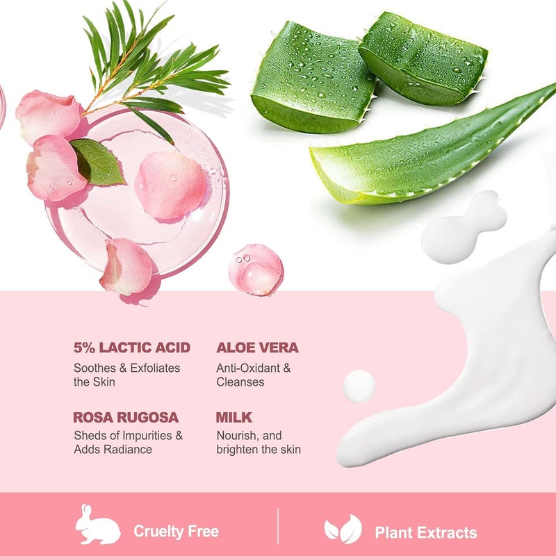 JVR Foot Peel Mask - 3 Pairs - Exfoliating Peeling Callus Remover, Repairs Cracked Heels & Dead, Dry Skin, for Smoother and Softer Feet (Rose) - Image 3