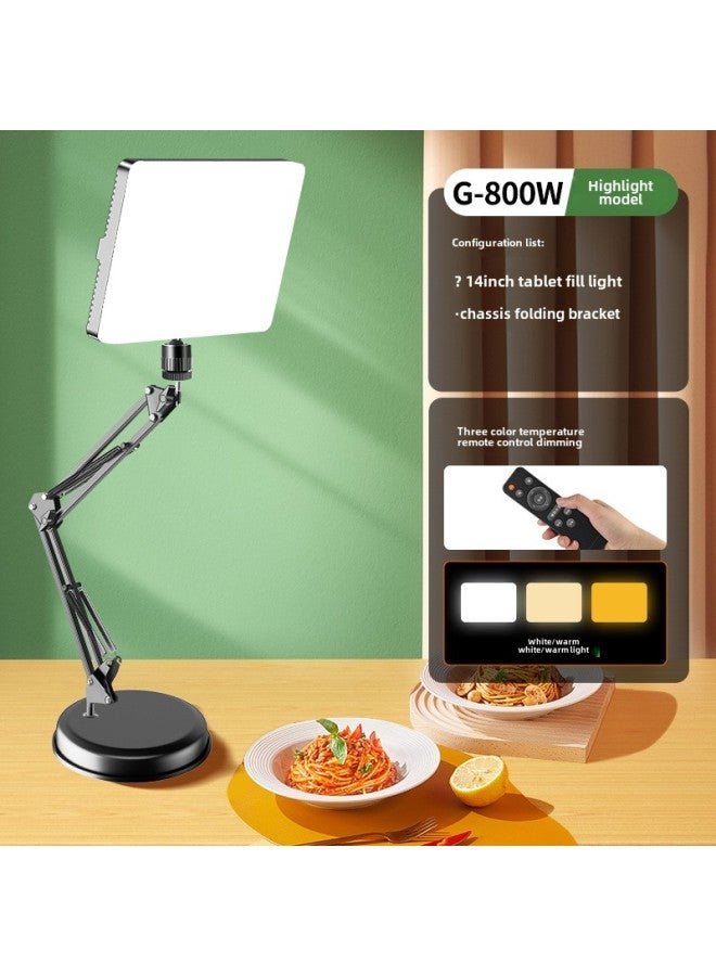 Food Fill Light Led Photography Professional Studio Anchor Desktop Still Life Jewelry Kitchen Dishes Light-Light Source Color: + Desktop Cantilever  - Image 1
