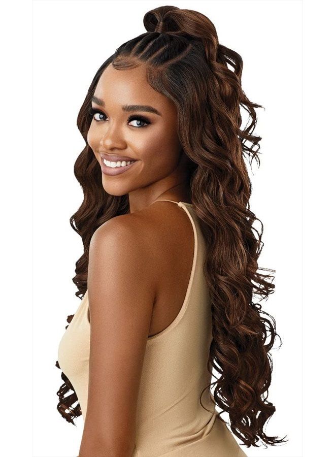 Outre HD Lace Front Wig Perfect Hairline Fully Hand-Tied 13X6 Lace Wig Charisma (1B) - Image 4