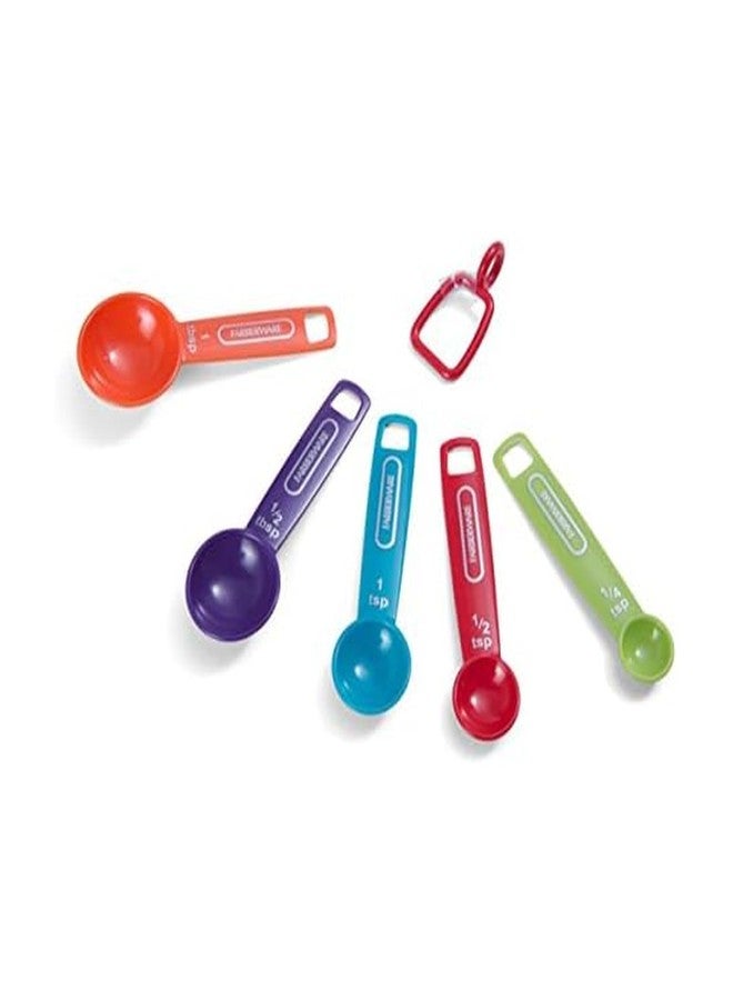 فاربرواير ملاعق قياس بلاستيكية احترافية من فاربروير، طقم من 5 قطع، قد تختلف الألوان - Image 1