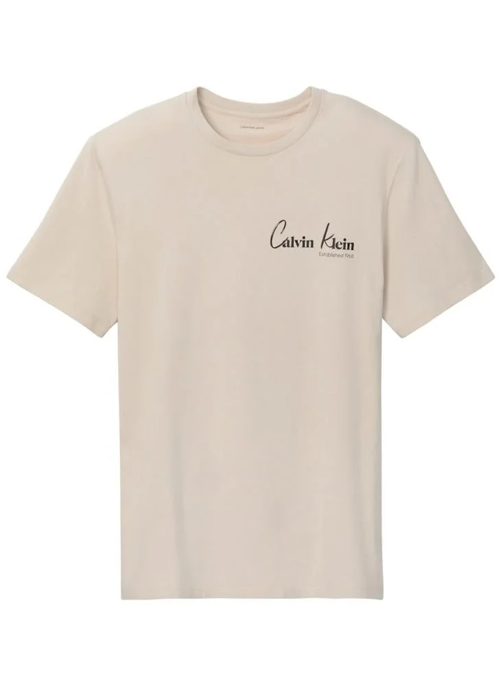 Calvin Klein Jeans  Graphic Crew Neck T-Shirt for Men | Best Price UAE