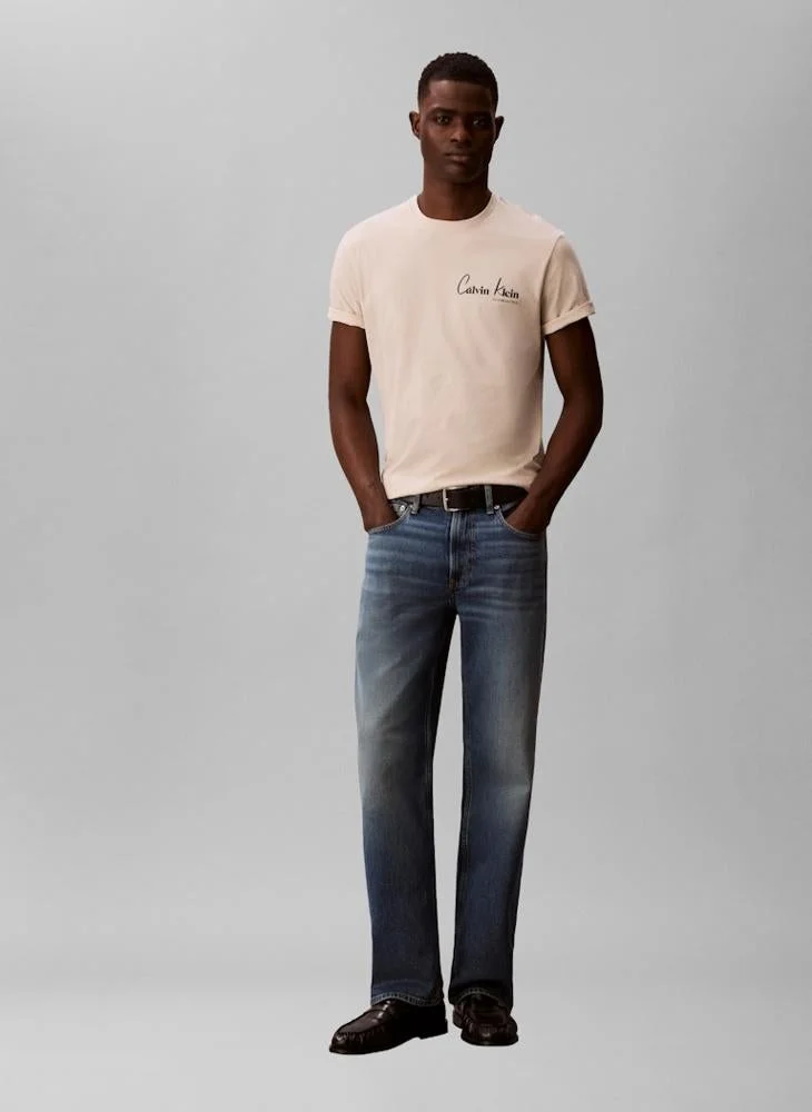 Calvin Klein Jeans  Graphic Crew Neck T-Shirt for Men | Best Price UAE