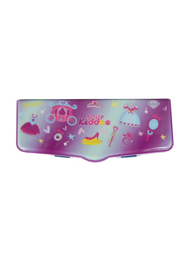SMILY KIDDOS - Pop Out Pencil Box | Multi Functional Pencil Box For Kids | Pop Out Pencil Box | Best Return Gifts To Kids | Stationery For Children (Princess Purple) - Image 1