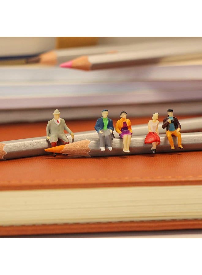 Evemodel P8711 60pcs HO Scale 1:87 All Seated People Sitting Figures Passengers Model Desktop Decoration - Image 4