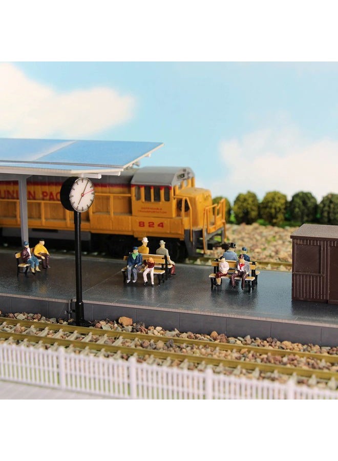 Evemodel P8711 60pcs HO Scale 1:87 All Seated People Sitting Figures Passengers Model Desktop Decoration - Image 5