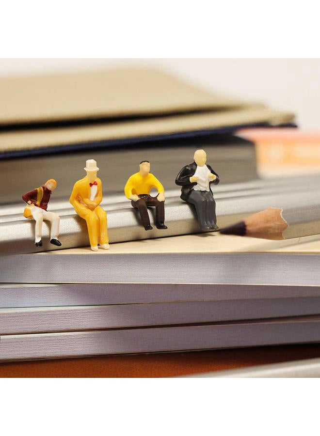 Evemodel P8711 60pcs HO Scale 1:87 All Seated People Sitting Figures Passengers Model Desktop Decoration - Image 3