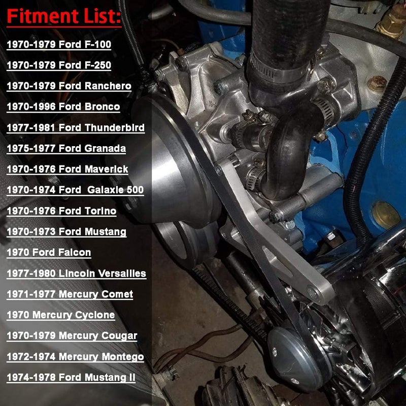 WeiSen بكرة عمود الكرنك WeiSen 2 Groove 2V حزام V لفورد بلوك صغير 302 351W 351C 351M 400 V8 5.0L - Image 4