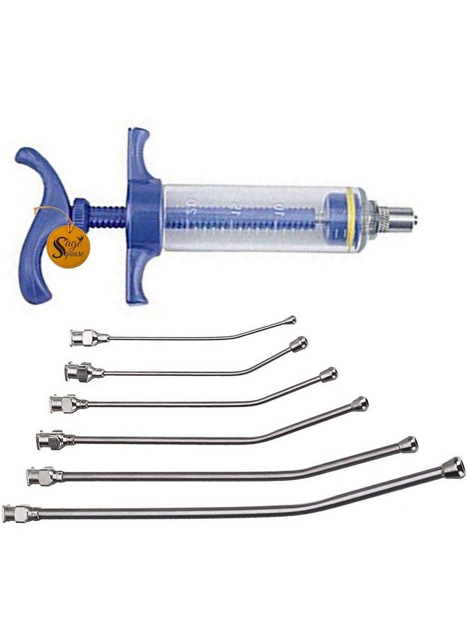 Sage Square Adjustable Hand Feeding Syringe With Full Kit For Birds, Puppy, Kitten, Dog, Cat, Hamster (50 Ml)  - Image 1