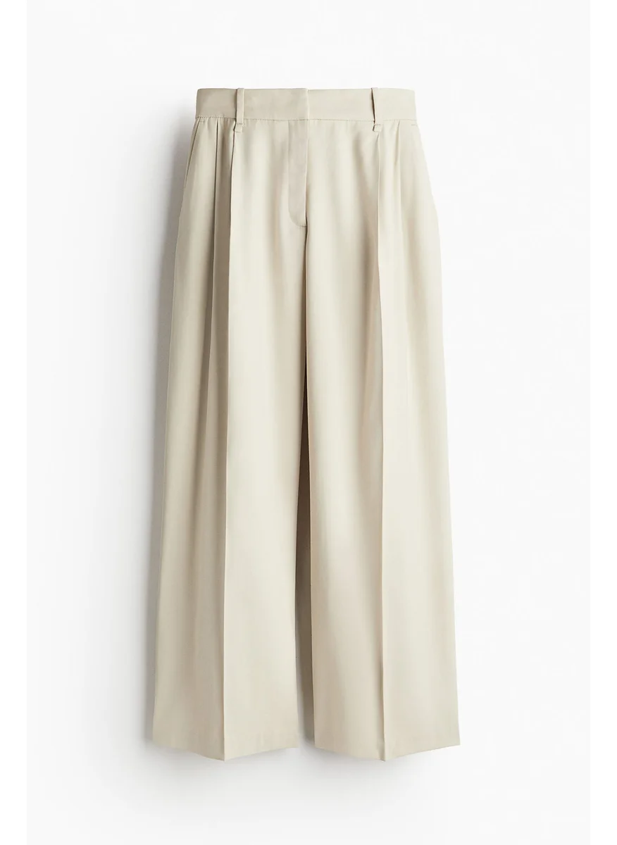 H&M Wide Tailored Trousers