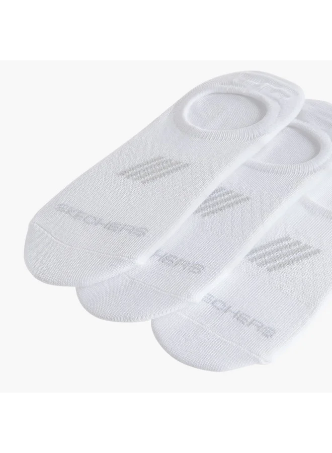 SKECHERS  Printed Half Terry Ankle Length Socks - Set of 3 for Women | Best Price UAE