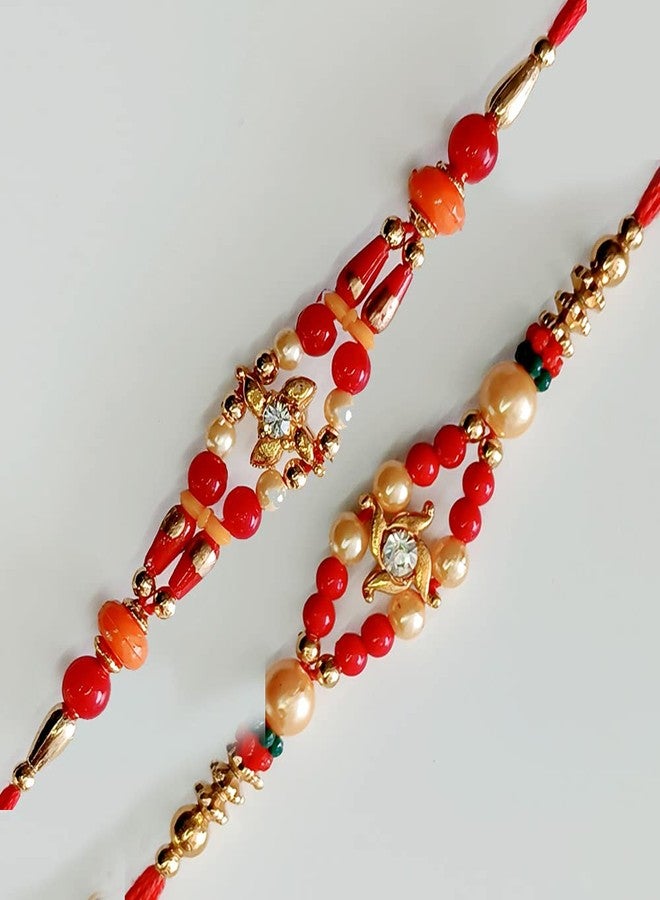 PICRAZEE Raksha Bandhan Rakhi for Brother | Rakhi Combo (2 Rakhis, 1 Roli Tilak Set) (C12) - Image 2