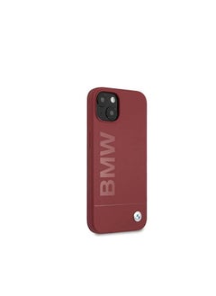 BMW Bmw liquid silicone case tone on tone metal logo for iphone 13 (6.1") - red  - Image 2