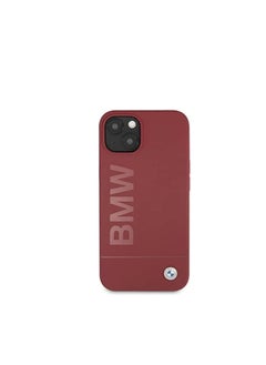 BMW Bmw liquid silicone case tone on tone metal logo for iphone 13 (6.1") - red  - Image 4