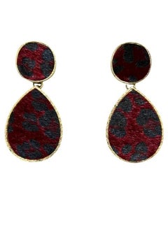 VENTIUP Fashion Ladies Earrings Red Black  - Image 1