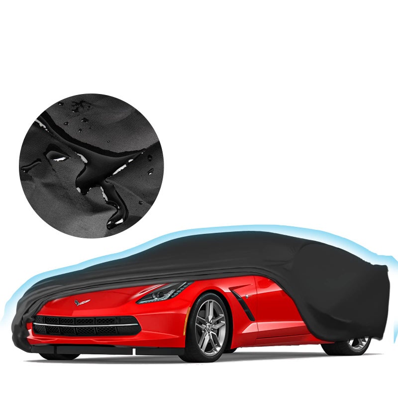 Proadsy 2025 Upgrade Car Cover Compatible with C7 Corvette 20142019 Windproof All Weather Waterproof Sun Rain UV Dust Snow Protection Outdoor Covers